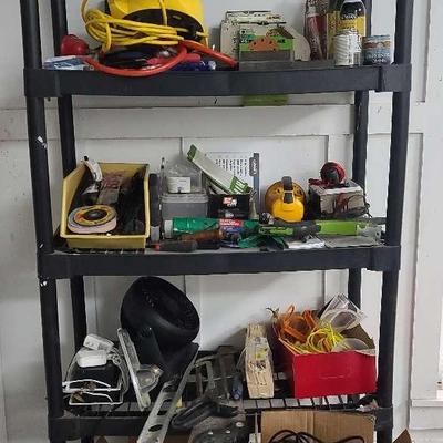 Heavy-Duty Plastic Storage Shelf With Bonus Contents