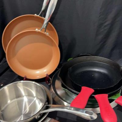 Gotham Steel, Tramontina, and Cuisinart Pans