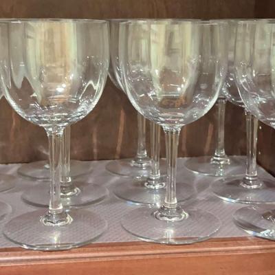 Elegant Baccarat Optic Water Goblets – Fine French Crystal