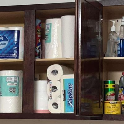 Extensive Cabinet Of Household Essentials With Steamer