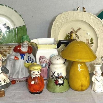 Mushroom Salt Shaker & Dutch Decor 