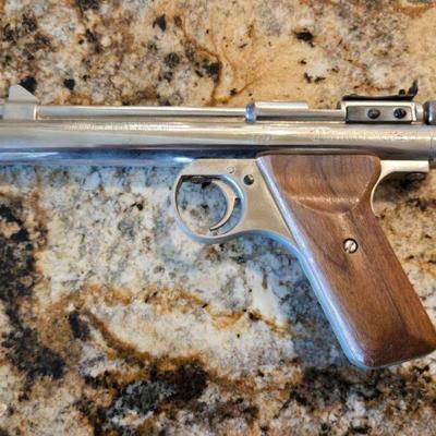 Vintage Bejamin Sheridan E9 .20 Cal Nickel CO2 Air Pistol 