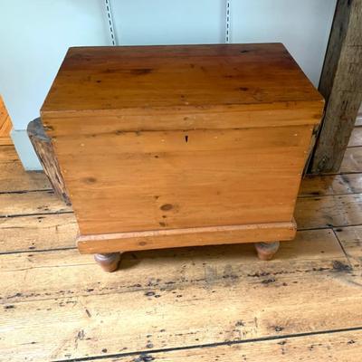 Rare size antique ice chest 