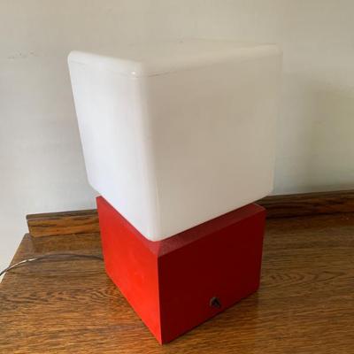 Sale Photo Thumbnail #121: Older hand crafted glass cube light