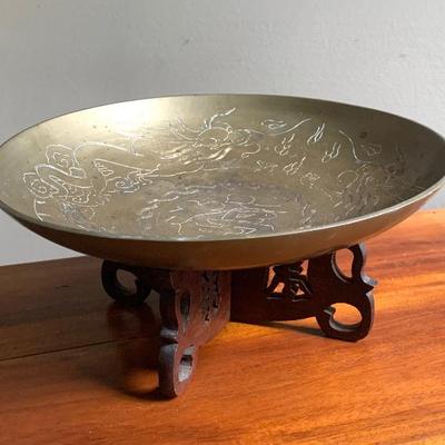 Heavy Chinese bowl w/ stand