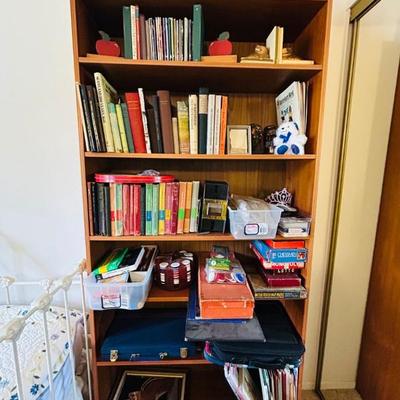 Teak Bookcase, Vintage Games