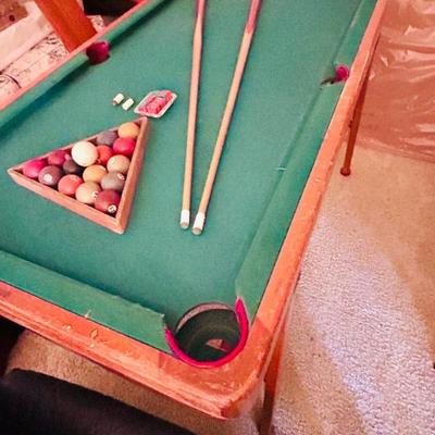 Burroughs Folding Pool Table 