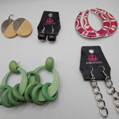 Large Bright Colorful Costume Earrings Lot Paparazzi
