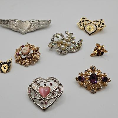 Scatter Pins Lot TLC Stones Missing Vintage To Modern
