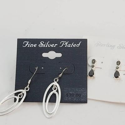 NWT Giftable Sterling and Silver Plate Earrings 