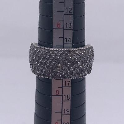 Sterling Silver Clean Gemstone Ring Size 7