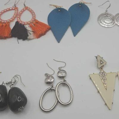 Bold Funky Costume Dangle Earring Lot