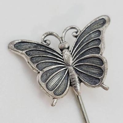 Beau Sterling Butterfly Stick Pin