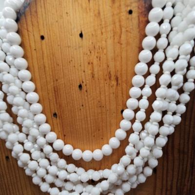 White Vintage Necklace Lot 2
