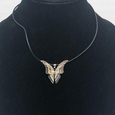 Sterling Silver Butterfly Necklace Sterling Silver Clasp Butterfly Marked Doesn’t Test