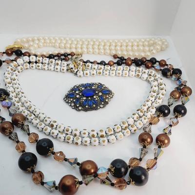 TLC Costume Jewelry Lot - Most Need Clasp Repair - Beautiful Pieces