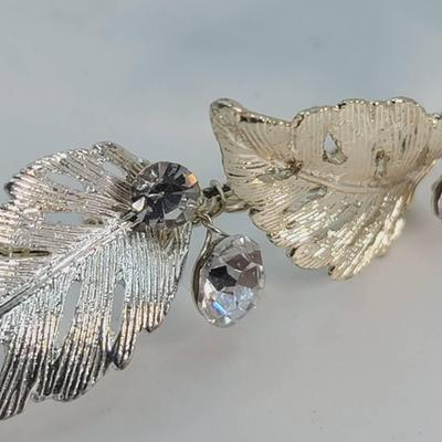 Wedding Prom Special Eveng Rhinestone Leaf Garland Headband