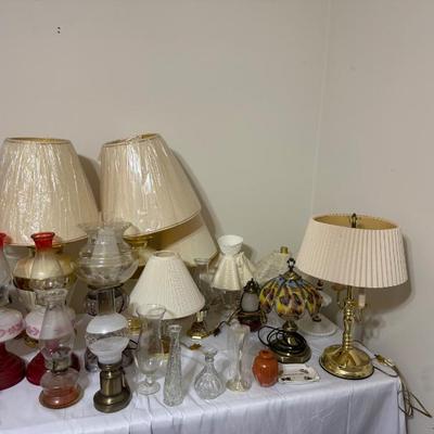 Sale Photo Thumbnail #11: Oil Lamps for days!