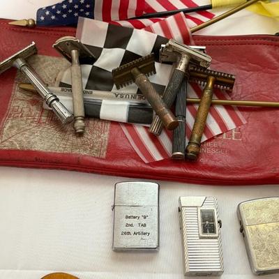 Vintage razors and lighters
