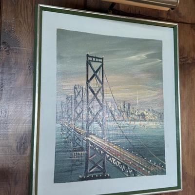 Sale Photo Thumbnail #3: Oil on Canvas Sa nFrancisco Scene 