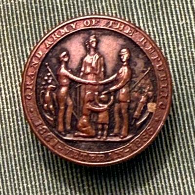 Civil war gar grand army of republic veterans 1861 1866 lapel badge