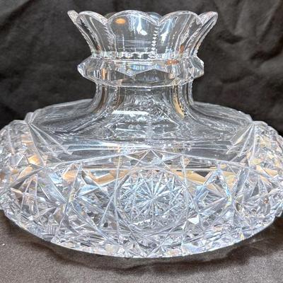American brilliant cut glass vase