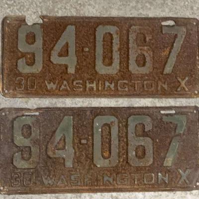 1930s license plate
