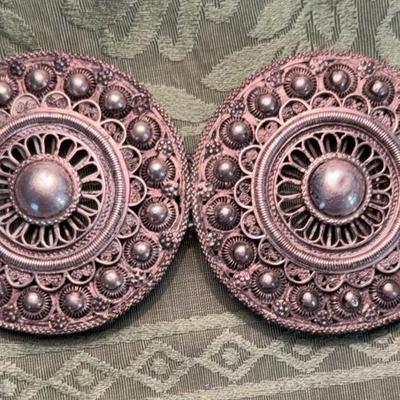 Silver belt clasps