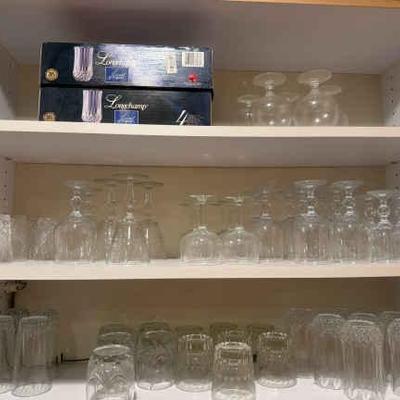 Variety of bar and drinking glasses