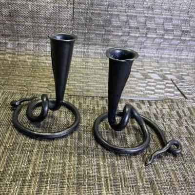 Iris candle holders