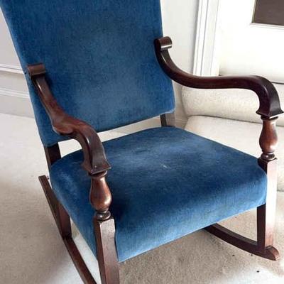 Upholstered rocking chair
