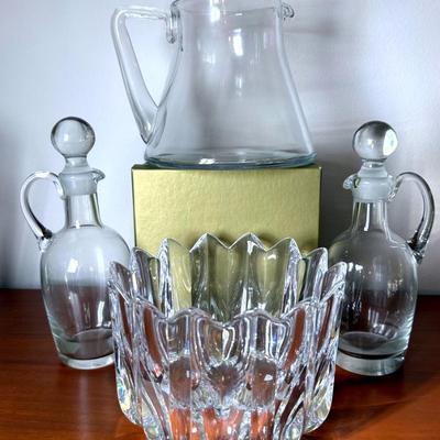 Orrefors bowl other glass pieces