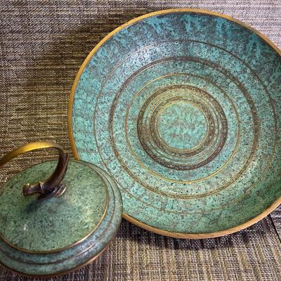Carl Sorenson art deco bowl set