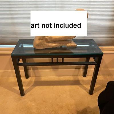Coordinating modern metal table set