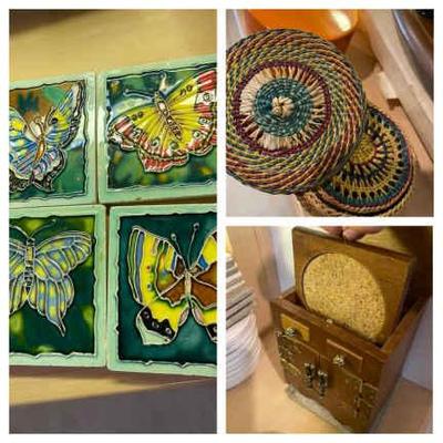 A collection of coaster sets