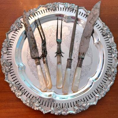 Mother of pearl servers