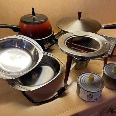 Vintage fondue set
