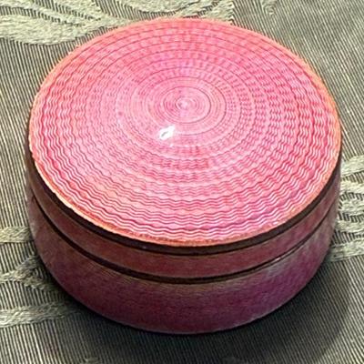 English guilloche trinket box