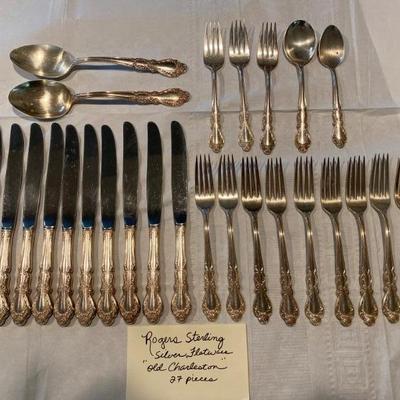 Sale Photo Thumbnail #19: Vintage Rogers Sterlin Silver Old Charleston