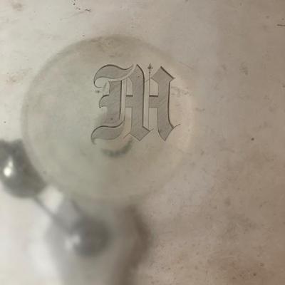 Sale Photo Thumbnail #8: Antique Gorham Sterling Silver Extra Large Heavy Tray 19" x 29" Monogram "M"