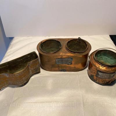 Sale Photo Thumbnail #127: Antique Copper Planter Vessels