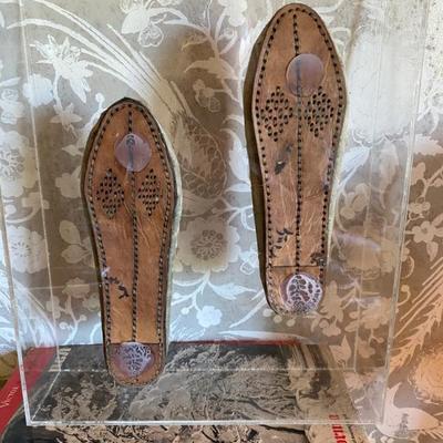 Sale Photo Thumbnail #99: Hand embroidered slippers. 
