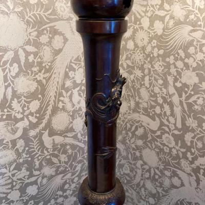 Sale Photo Thumbnail #97: Vintage Bronze Floor Lamp 3D Dragons. Pretty awesome and unique. 