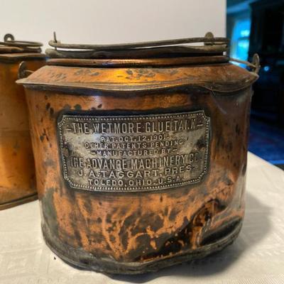 Sale Photo Thumbnail #128: Antique Copper Planter Vessels