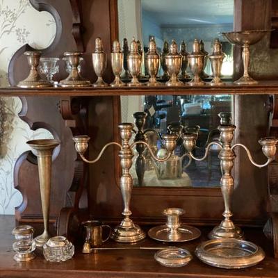 Sale Photo Thumbnail #6: Sterling Silver tableware. 