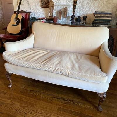 Sale Photo Thumbnail #174: Vintage Crushed Velvet Settee 
