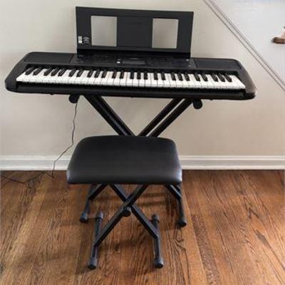Yamaha Keyboard W/Stand & Bench.jpg
