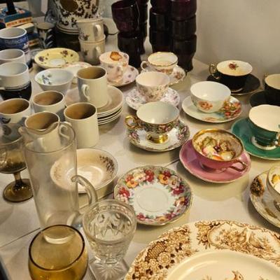 Pretty cups and saucers