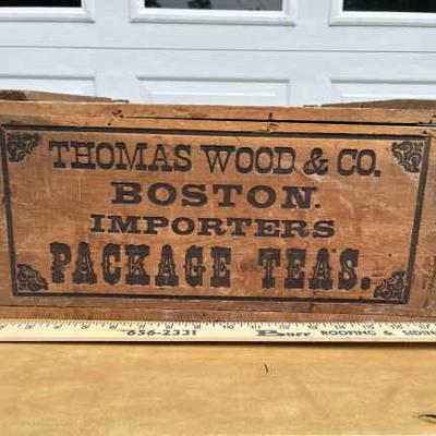 Vintage Wood Storage Box