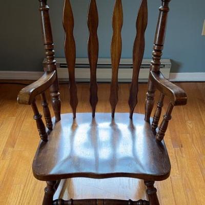 Vintage Wooden Rocking Chair
